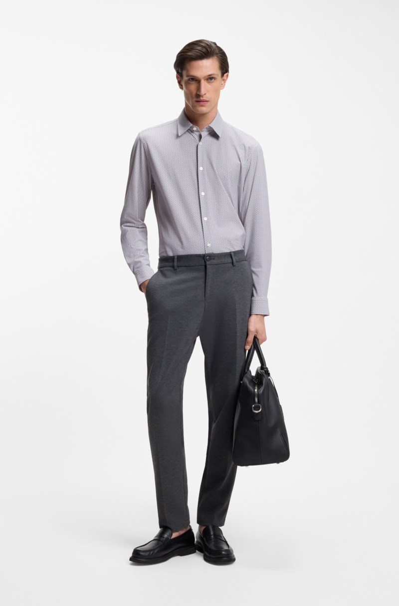Skjorta p-roan-k-f-261 dark beige 2
