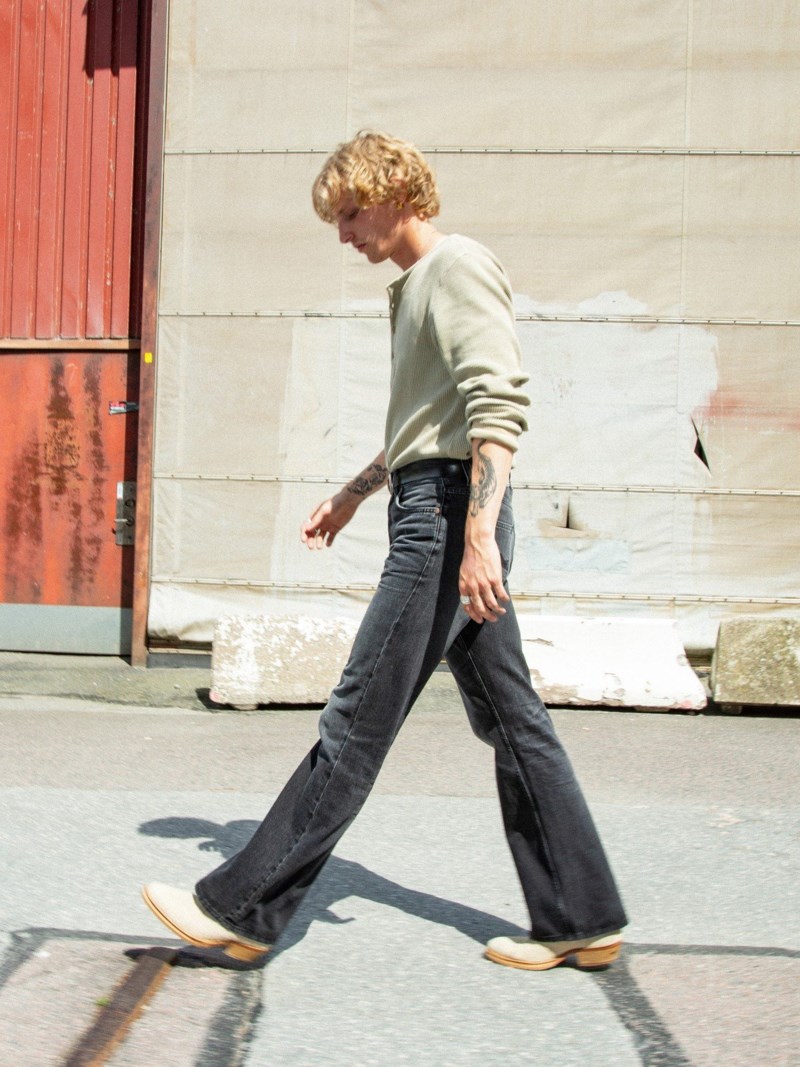 Nudie Jeans flare glenn jeans herr – bild 4