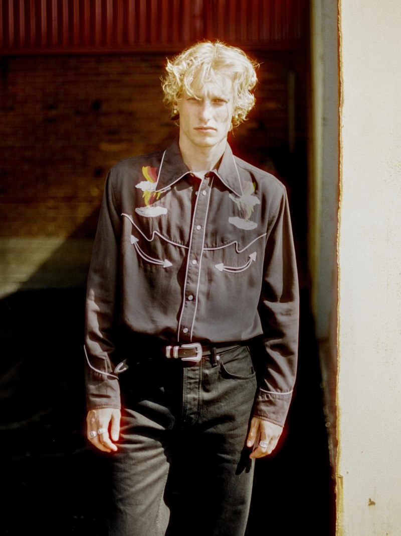 Skjorta gonzo western sunburns black brown 6