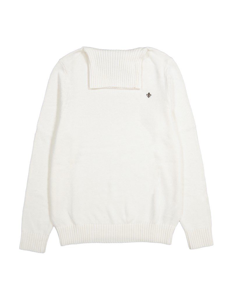 Stickad tröja howard offwhite 1