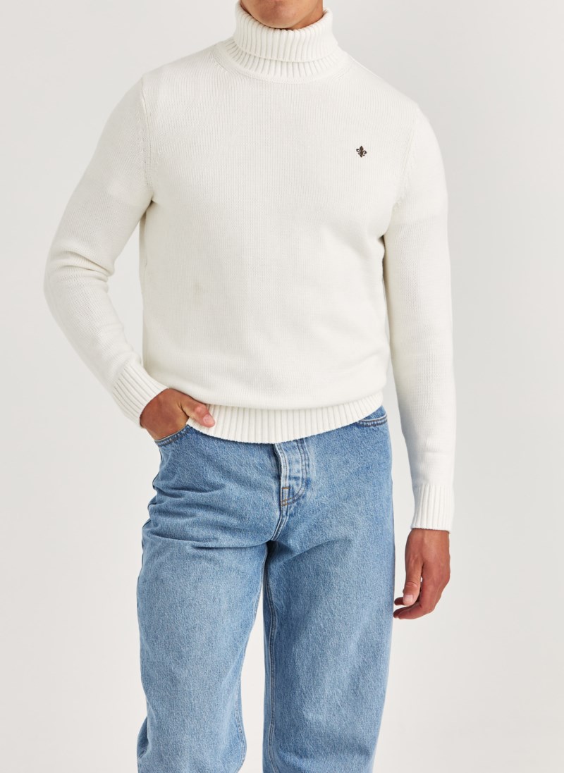 Stickad tröja howard offwhite 3