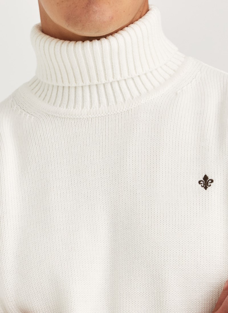 Stickad tröja howard offwhite 5