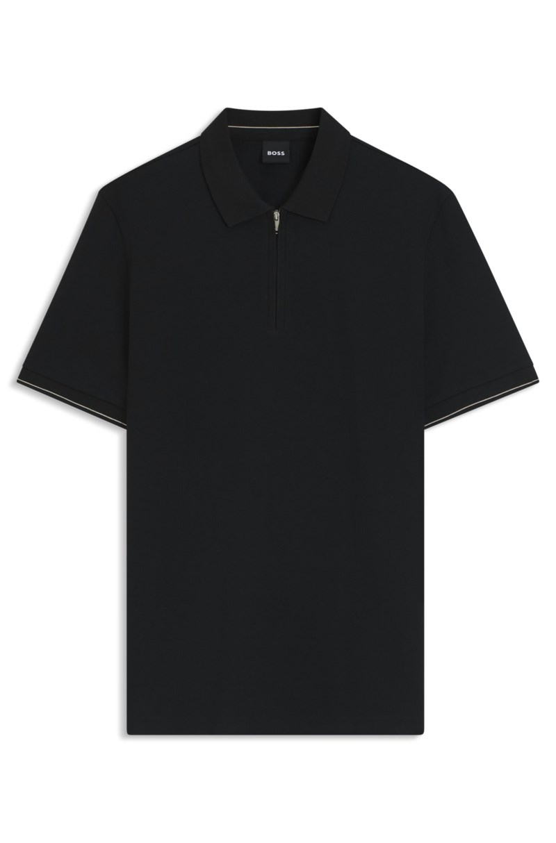 Regular-fit polo with zip closure 5