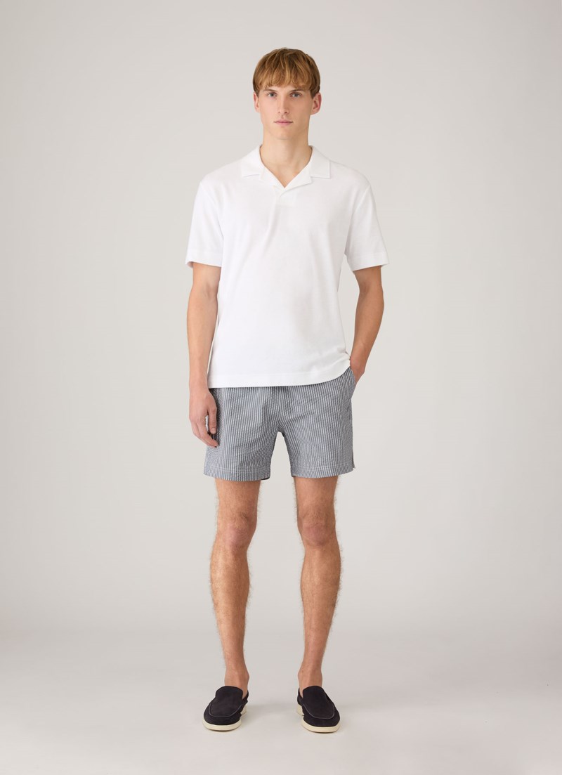 Sunspel Badbyxa textured stripe swimshort herr – bild 3