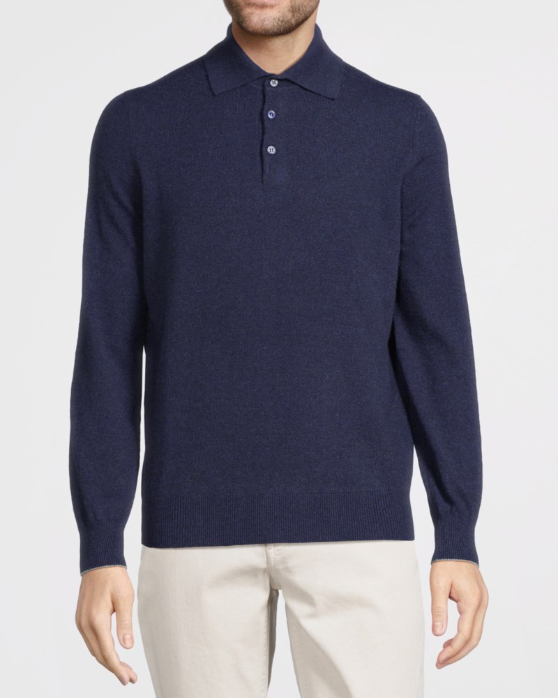 Brunello Cucinelli Polo cashmere tröjor herr – bild 2