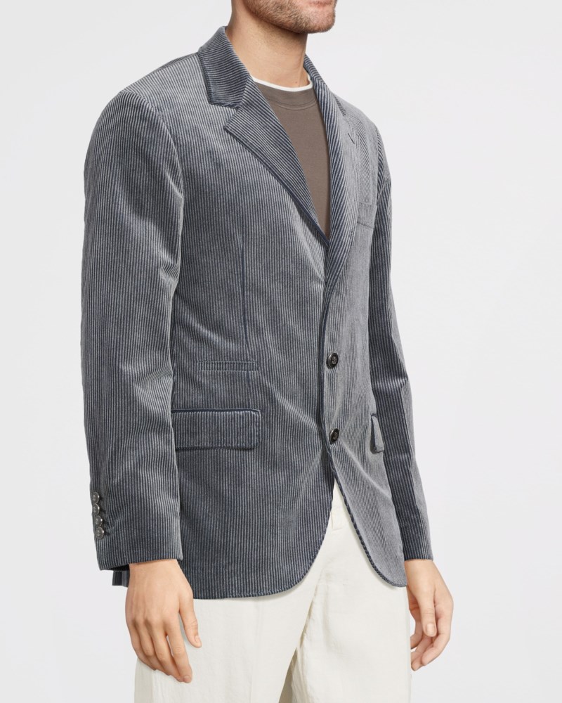 Brunello Cucinelli Kavaj single-breasted corduroy herr – bild 3