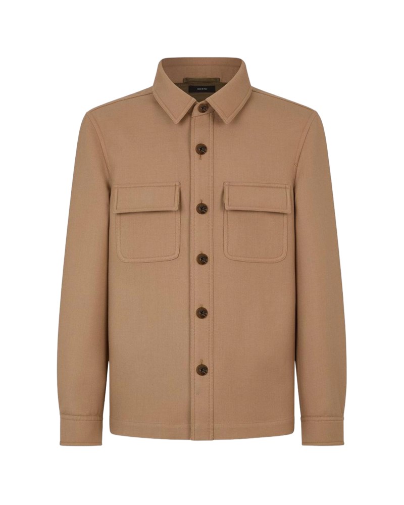 Overshirt double splittable light wool