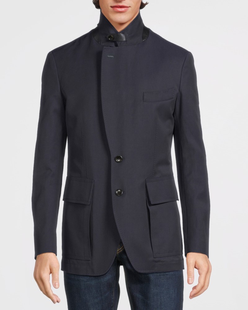 Tom Ford Kavaj high density twill with zip herr – bild 2