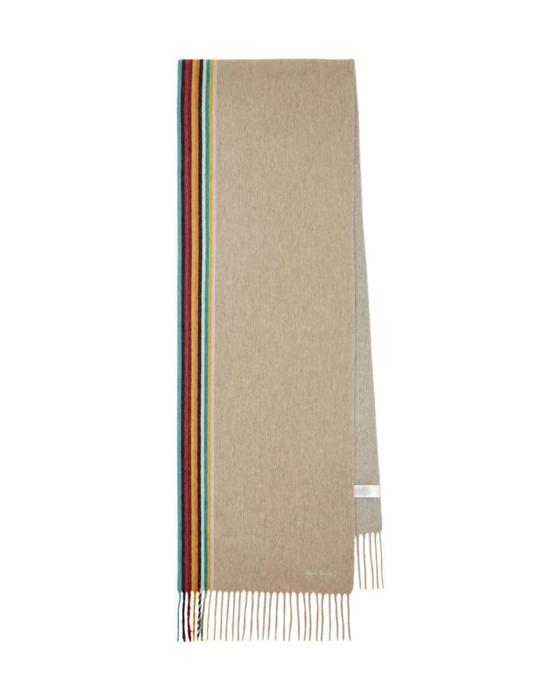 Halsdukar signature stripe edge fringed