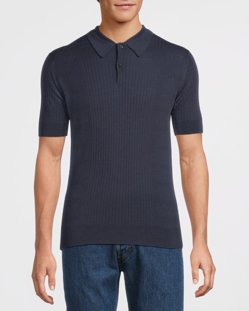 John Smedley Piké croall cable pikéer herr – bild 2