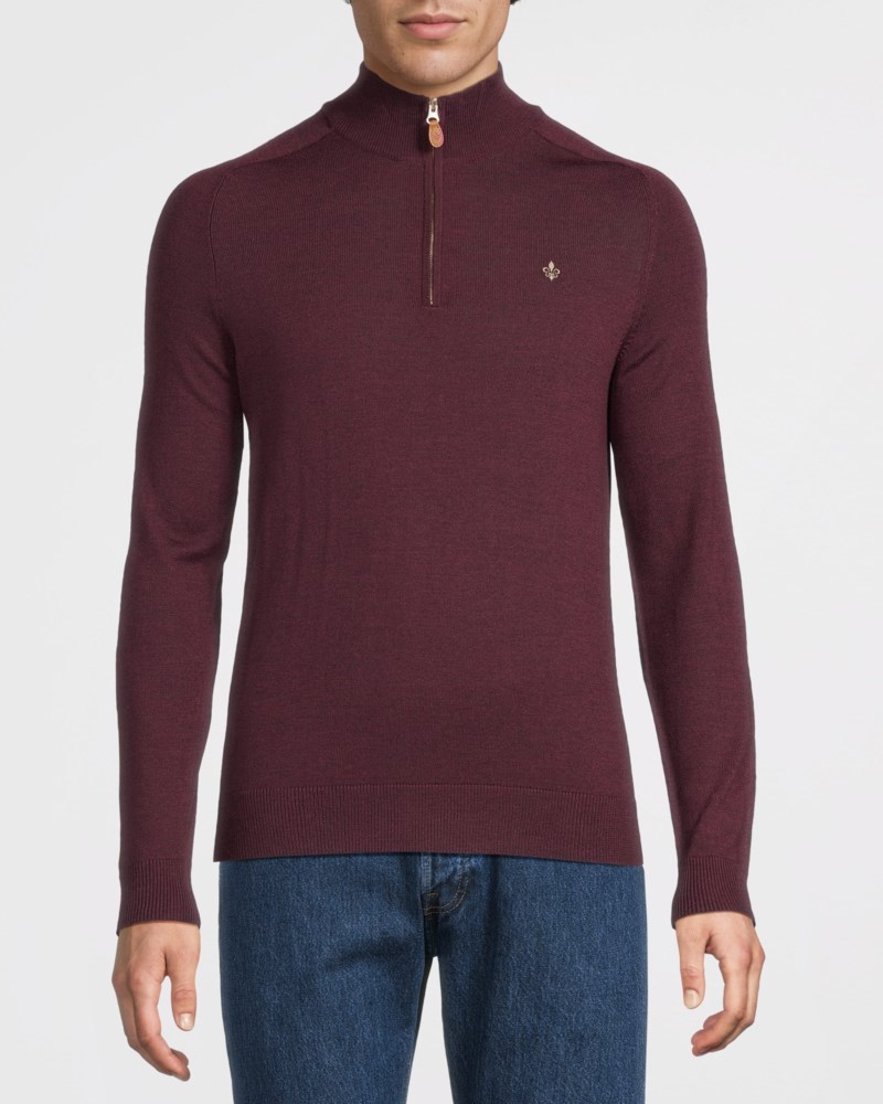 Morris Tröja merino john zip herr – bild 2
