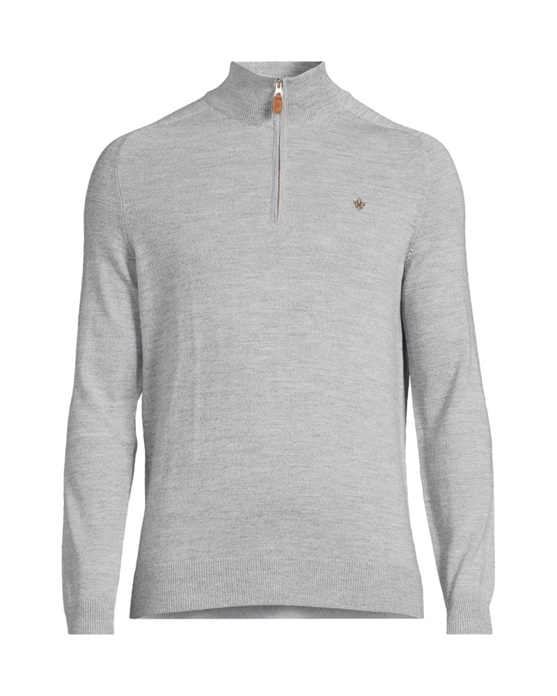 Tröja merino john zip