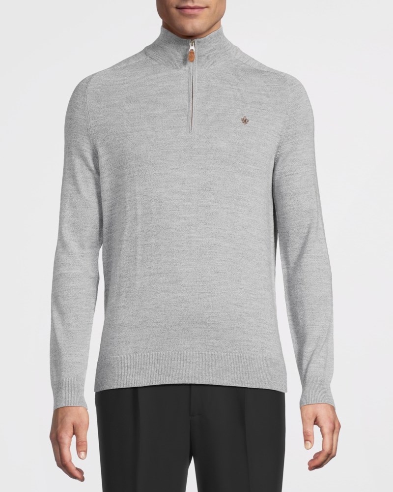 Morris Tröja merino john zip herr – bild 2