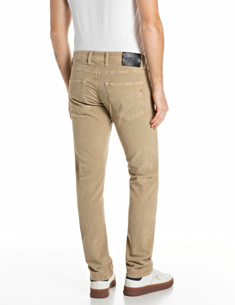 REPLAY Byxa grover garment dyed corduroy herr – bild 4
