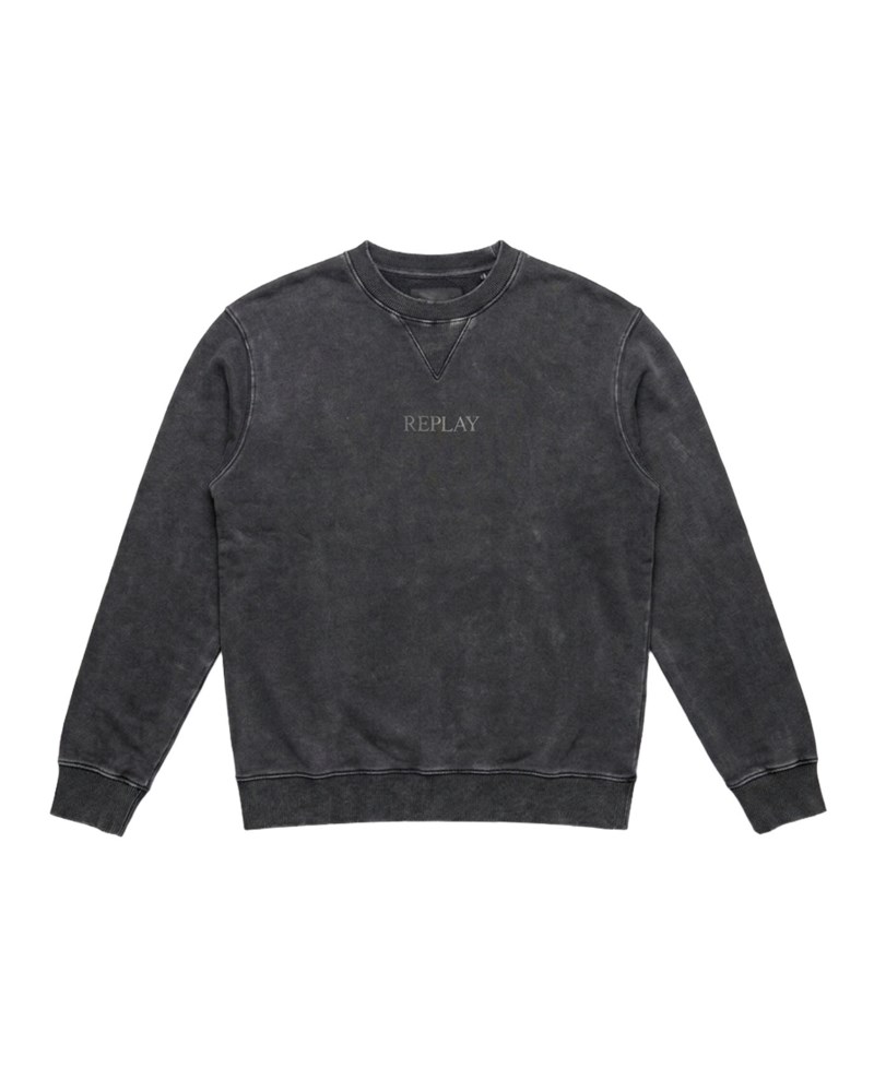 Sweatshirt dyed brushed cotton