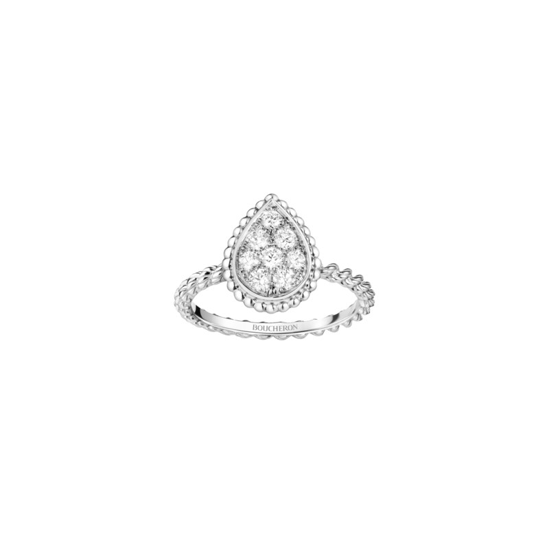 Ring serpent boheme small motif diamant vitt guld