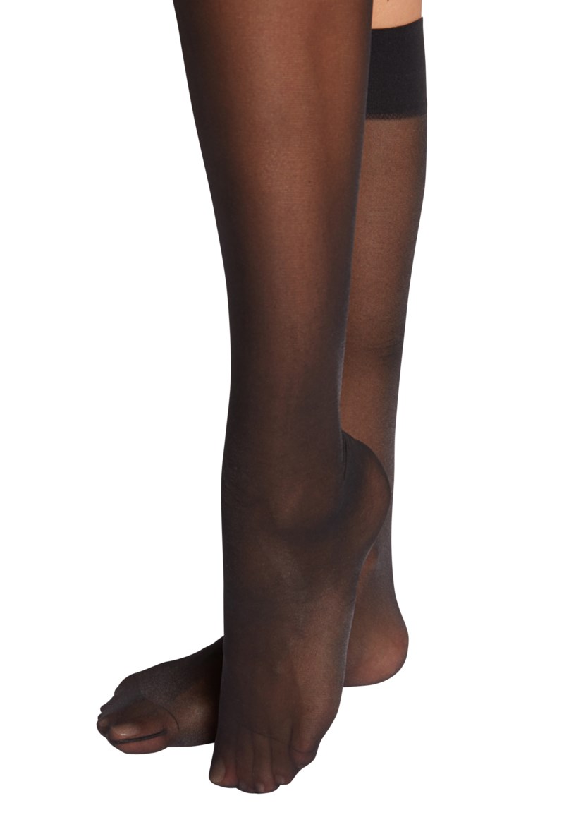 Knästrumpor satin touch 20 den black 4