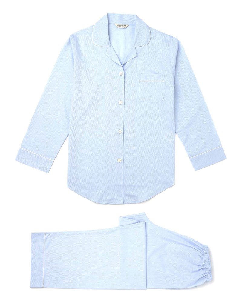 Pyjamas jacquard vit 1