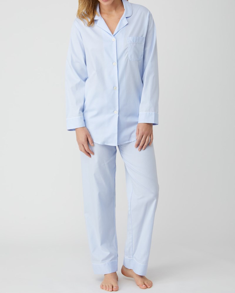 Pyjamas jacquard vit 2