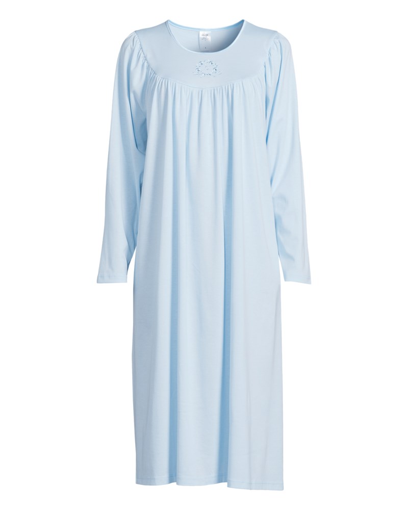 Nattlinne soft cotton ljusblå 1