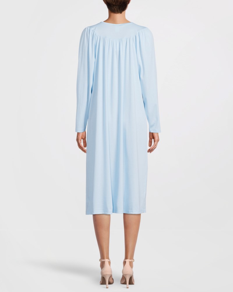 Nattlinne soft cotton ljusblå 3