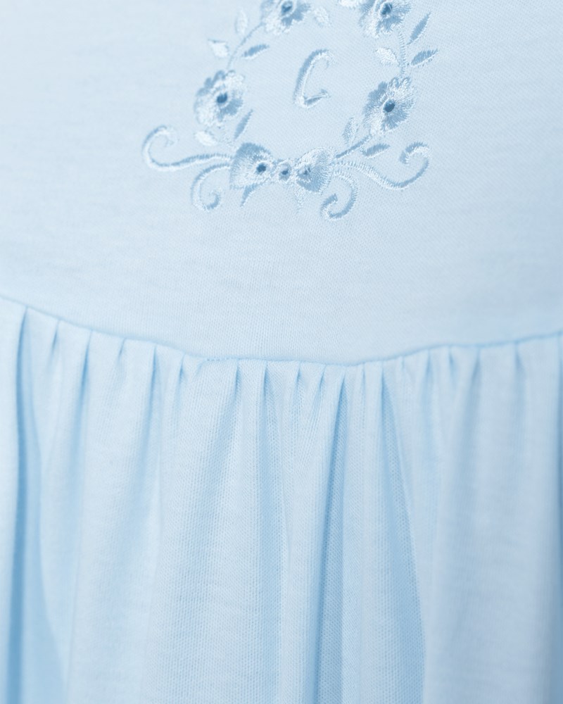 Nattlinne soft cotton ljusblå 4