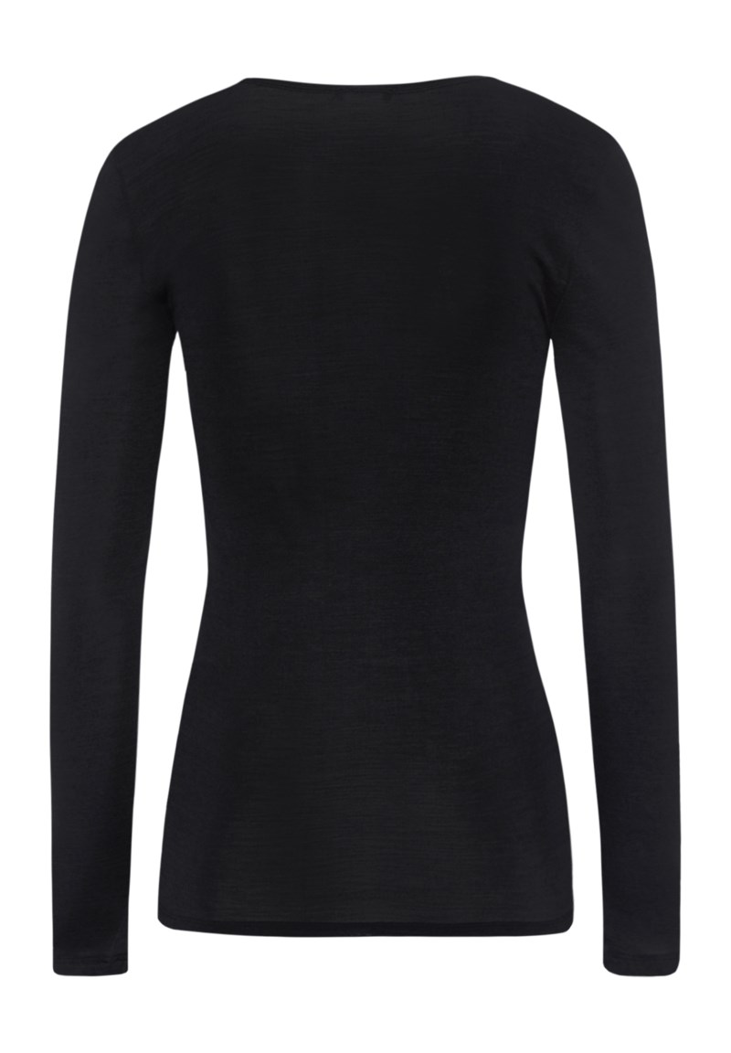 Hanro Tröja woolen silk ls shirt dam – bild 2