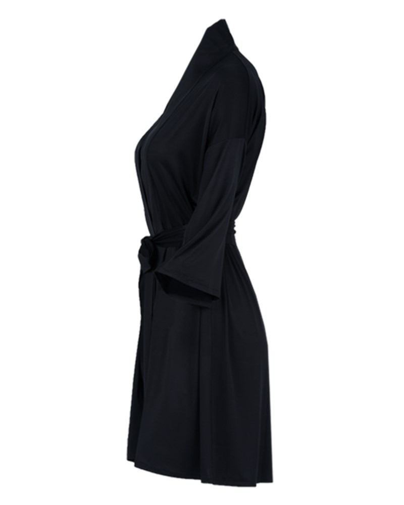 Kimono kelly kort svart 3