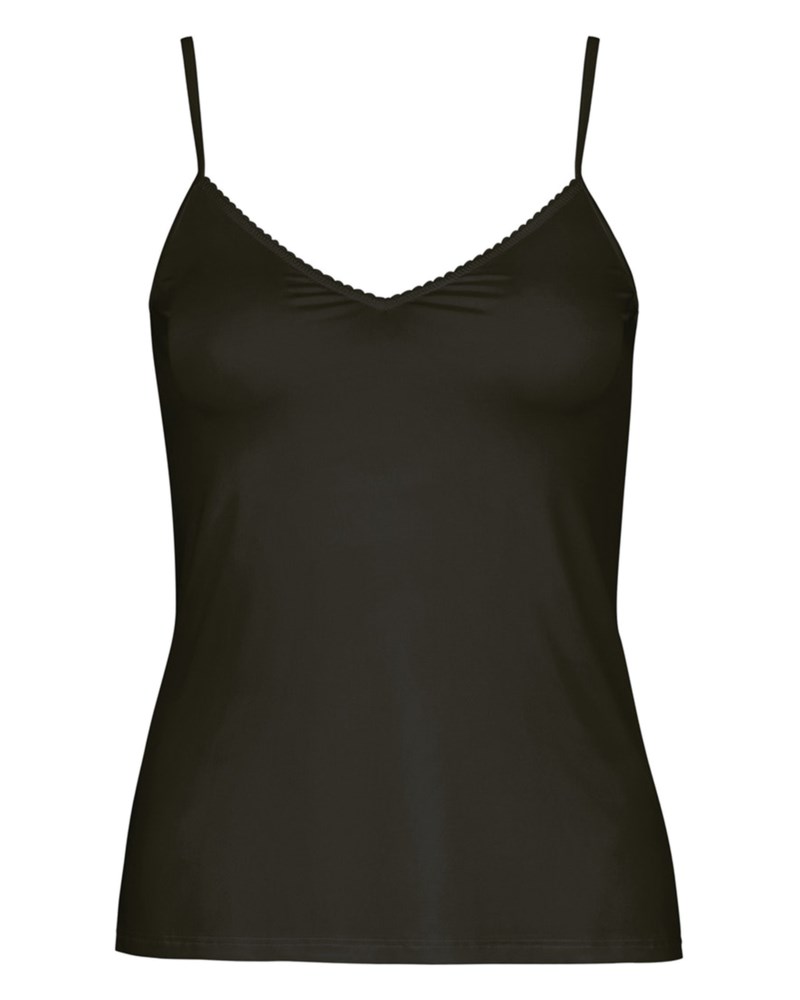 Linne spagetti top satin de luxe