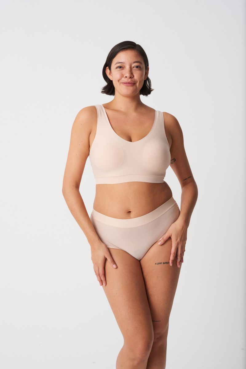Bh soft stretch top beige 2
