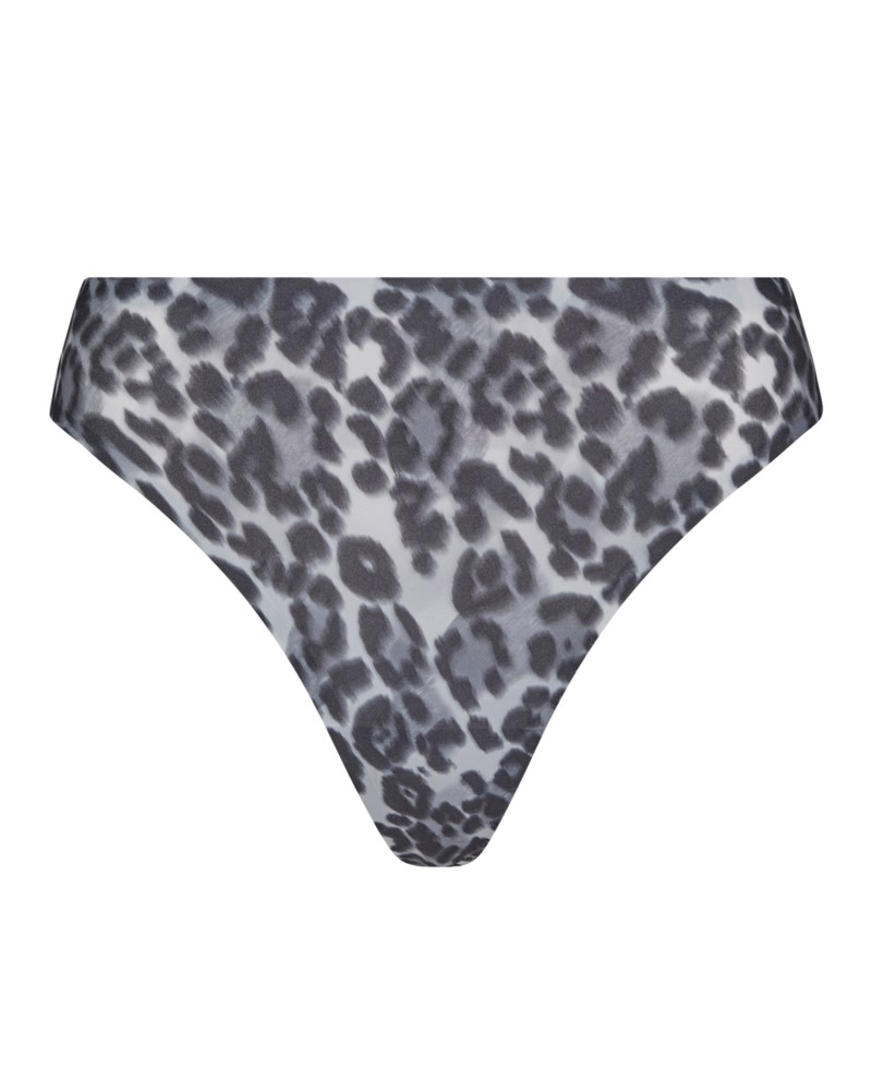 Trosa soft stretch thong grey leopard 1
