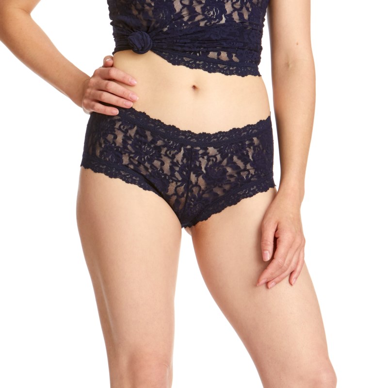 Trosa signature lace boyshort navy 2