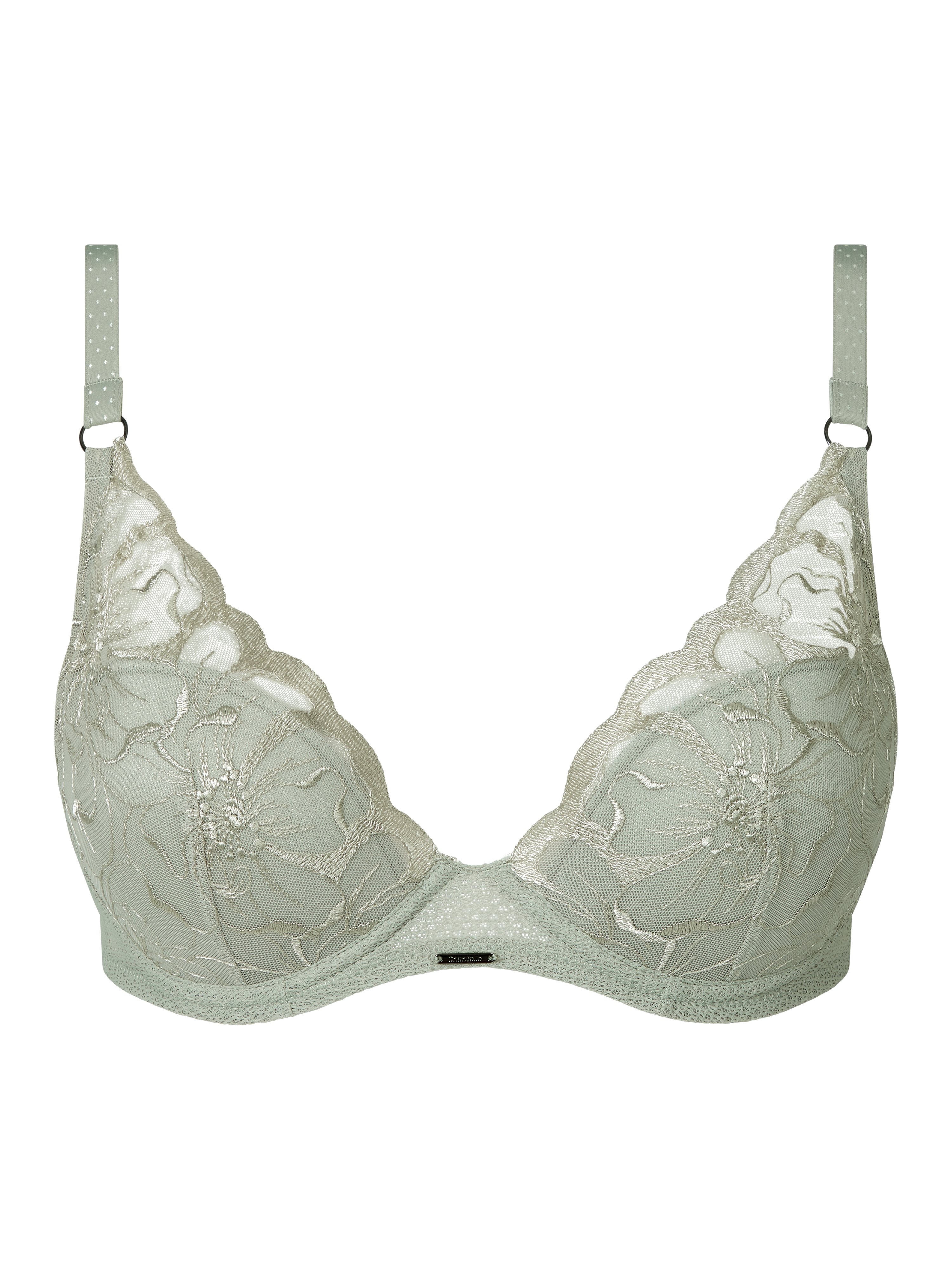 Chantelle - Bh fleurs bra tshirt plunge green tea | NK