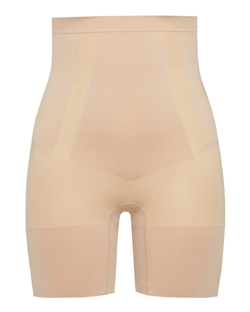 Shorts oncore high waisted mid thigh soft nude