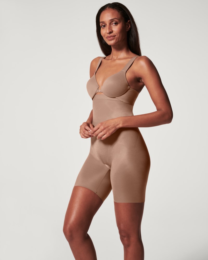 Shorts thinstincts 2.0 high waist mid thigh cafe au lait 4