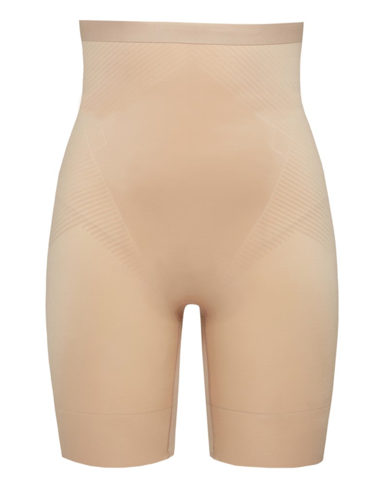 Shorts thinstincts 2.0 high waist mid thigh cafe au lait 7