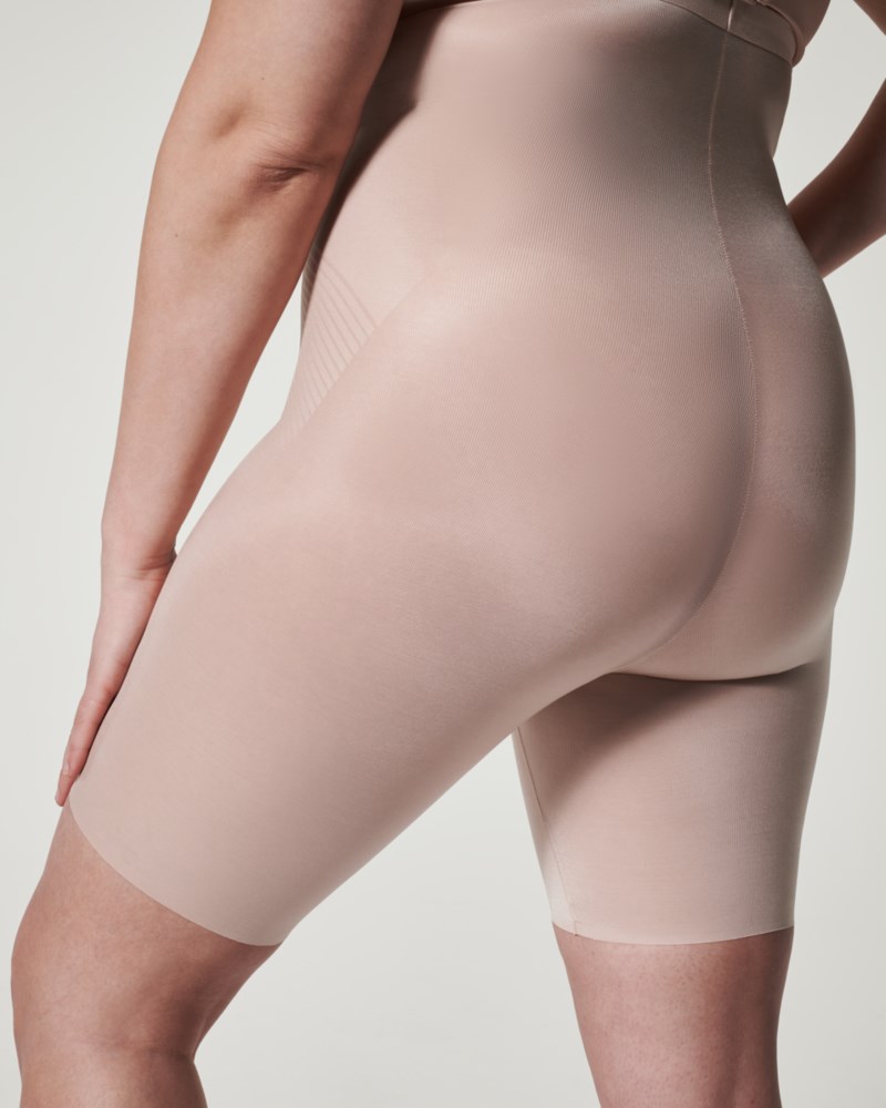 Shorts thinstincts 2.0 high waist mid thigh cafe au lait 9
