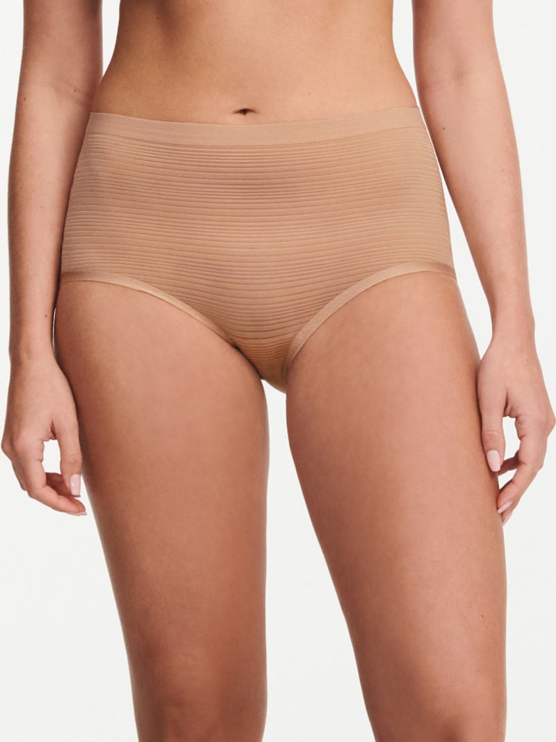 Trosa hög brief stripes beige 2