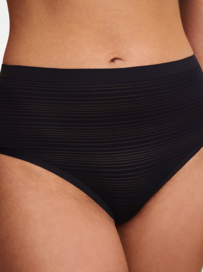 Trosa stripes hög midja svart 4