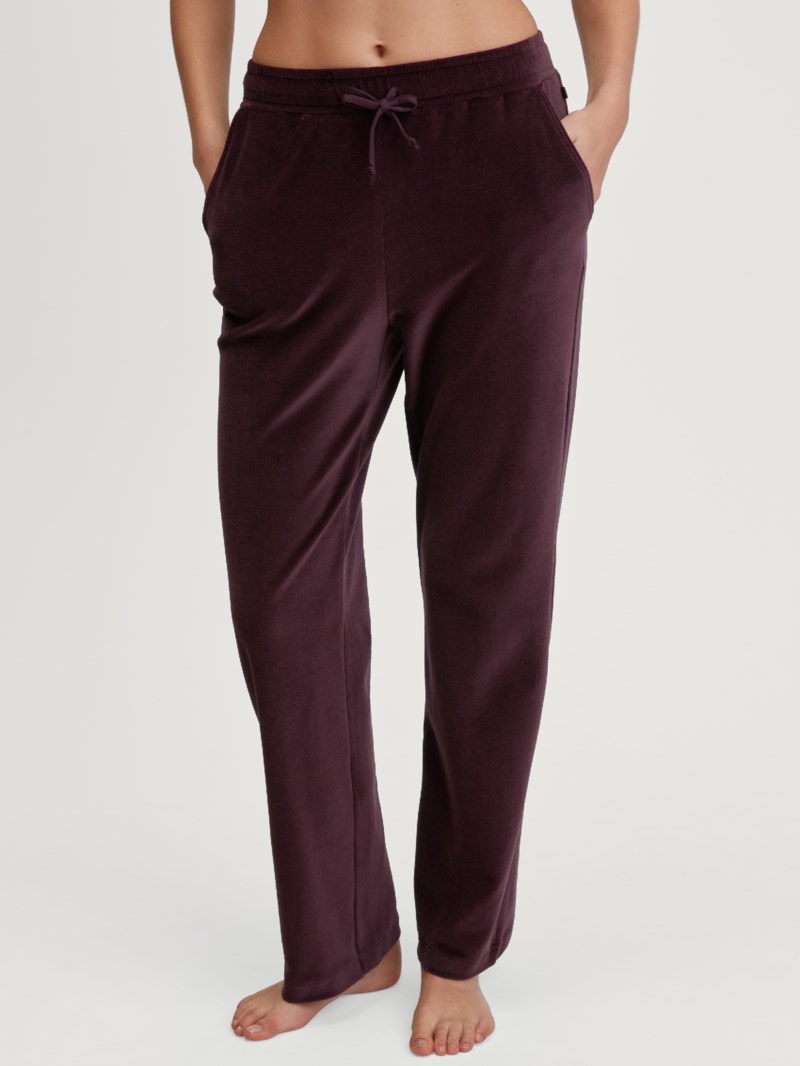 Byxa lounge velours black cherry 2