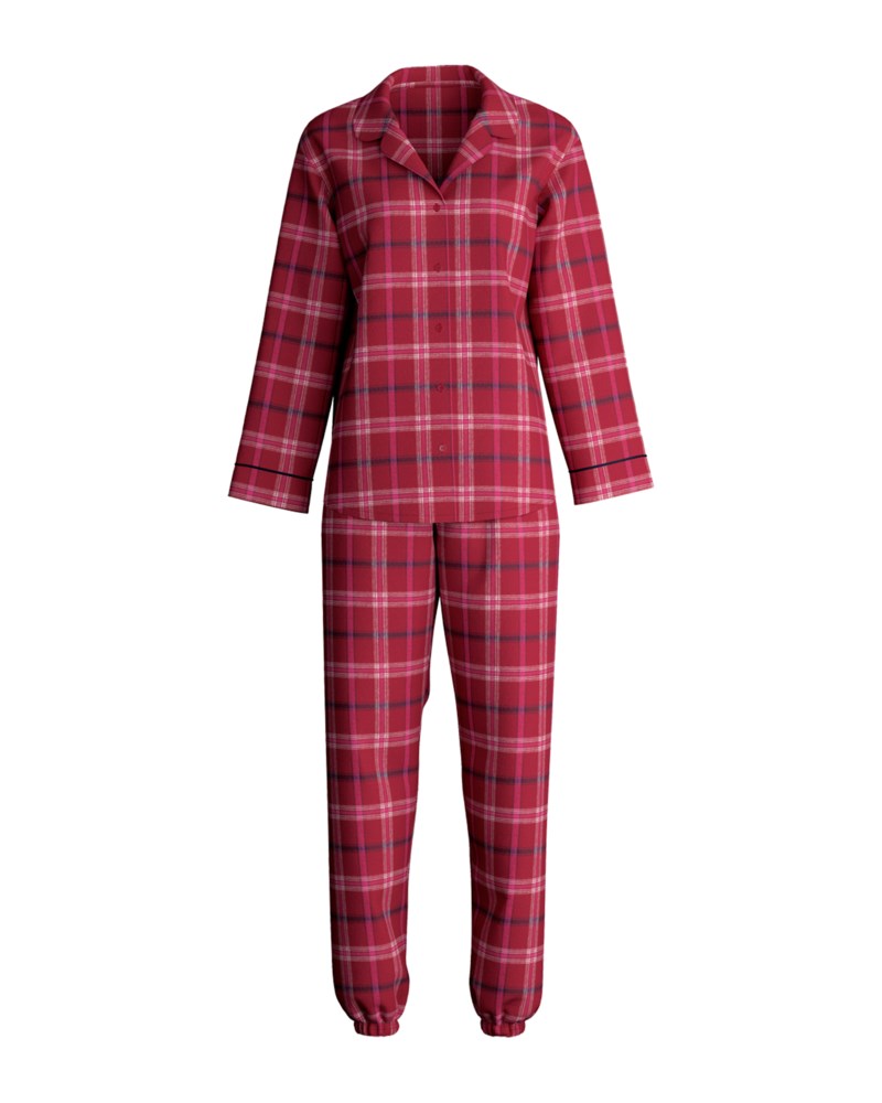 Pyjamas holiday dreams deep red 1