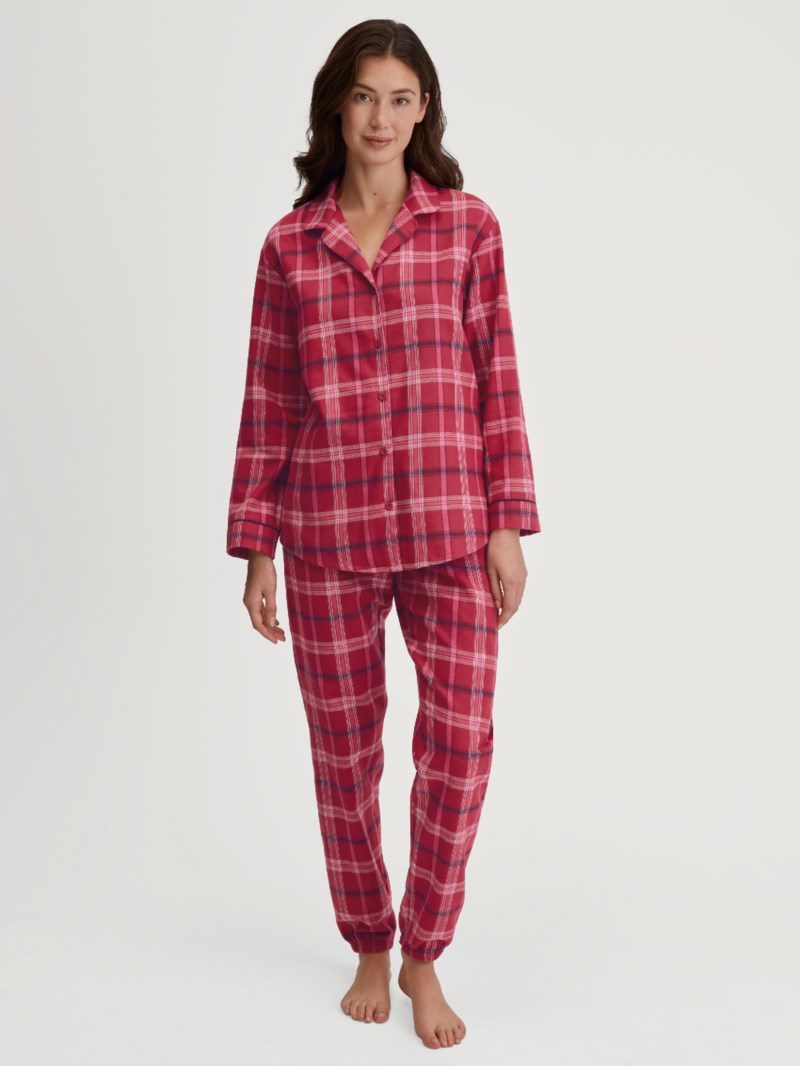 Pyjamas holiday dreams deep red 2