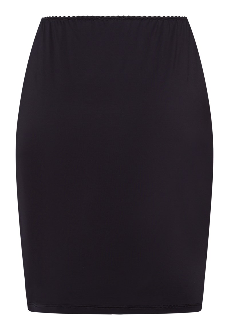 Underkjol satin de luxe half slip svart 2