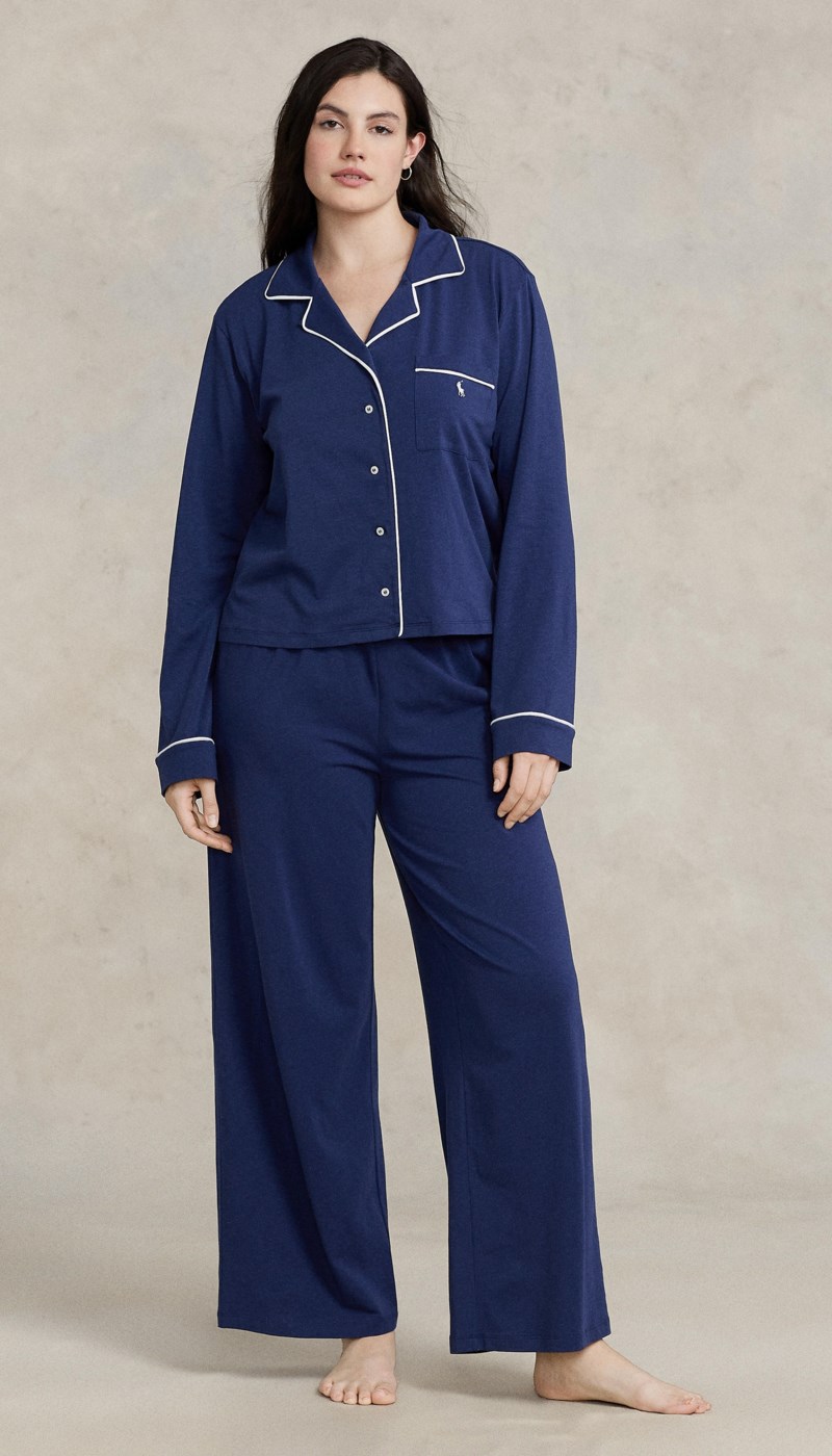 Pyjamas long jersey navy 2