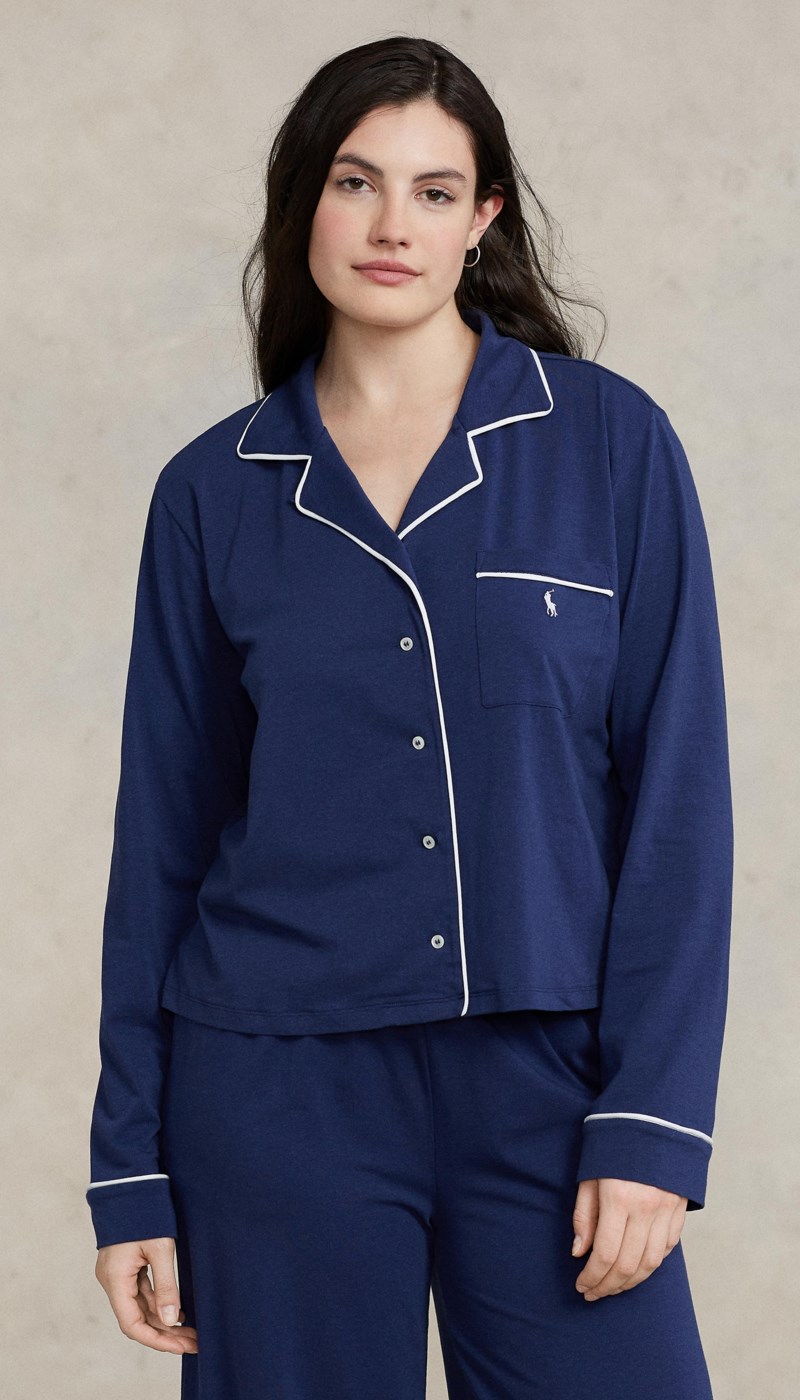 Pyjamas long jersey navy 4