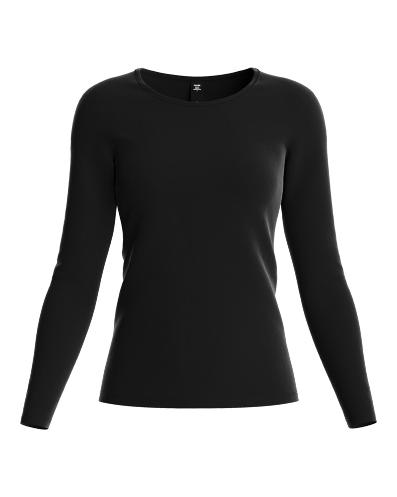 Långärmad topp natural comfort schwarz 1