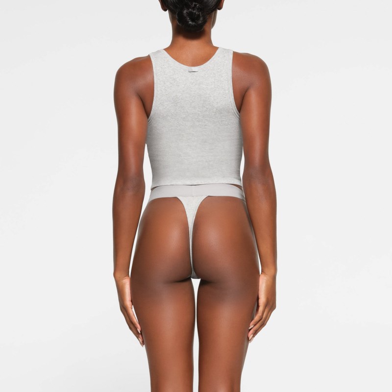 Linne cotton rib tank marble 4