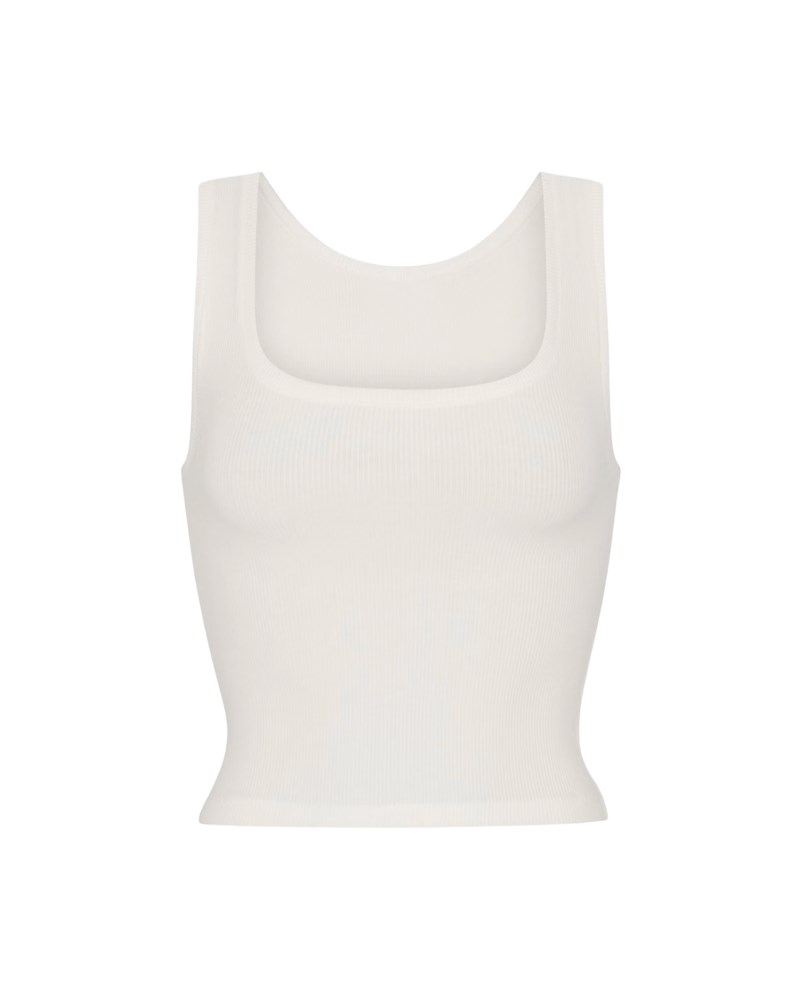 Linne cotton rib tank marble 1