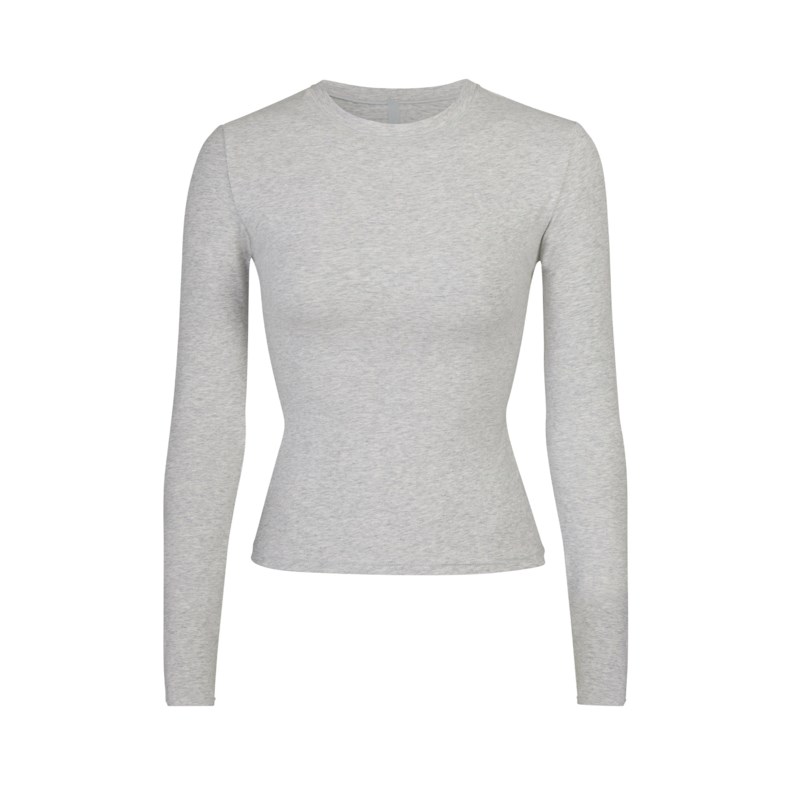 Cotton jersey long sleeve t-shirt marble 1