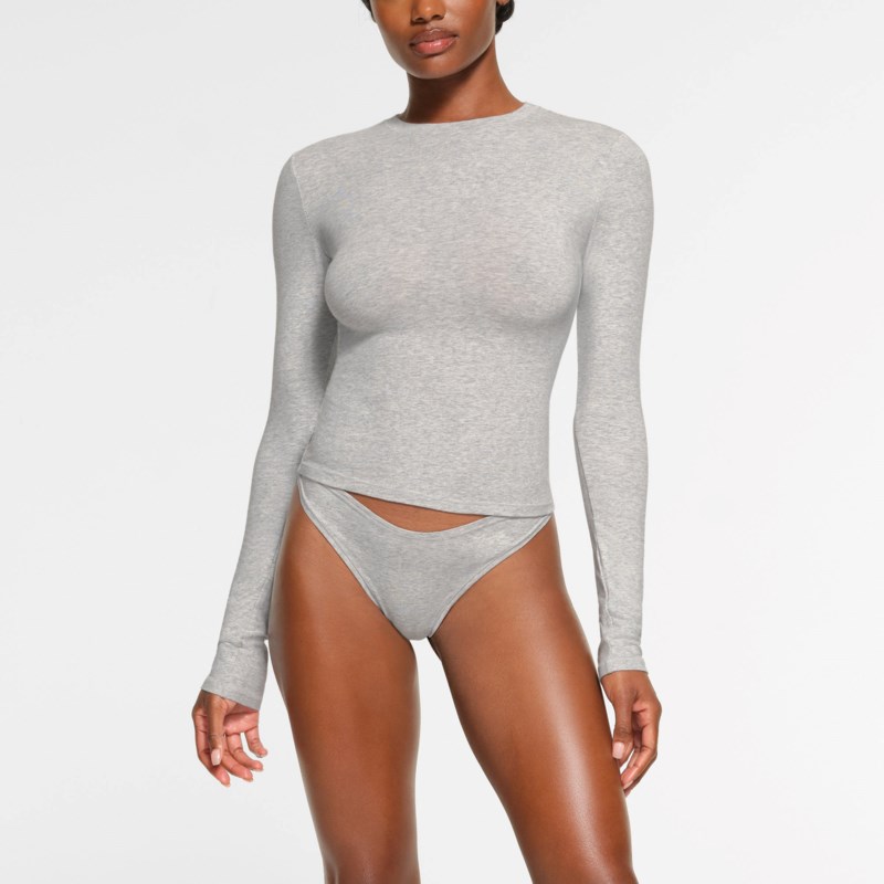 Cotton jersey long sleeve t-shirt marble 2